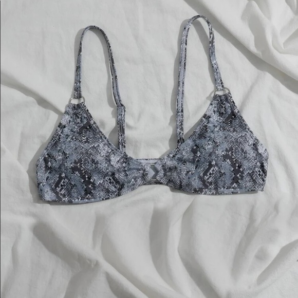 Grey Snakeskin Print Bikini Top *HOST PICK* - Picture 8 of 13